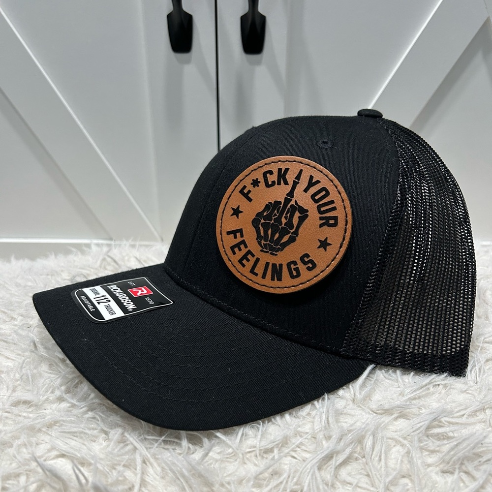 F*ck your feelings, trucker SnapBack Richardson 112 Hat.